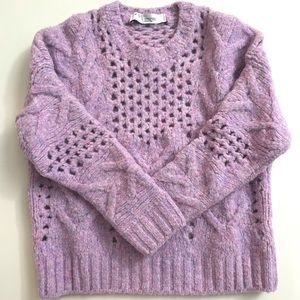 IRO Fordon Open Knit Sweater (Lilac)